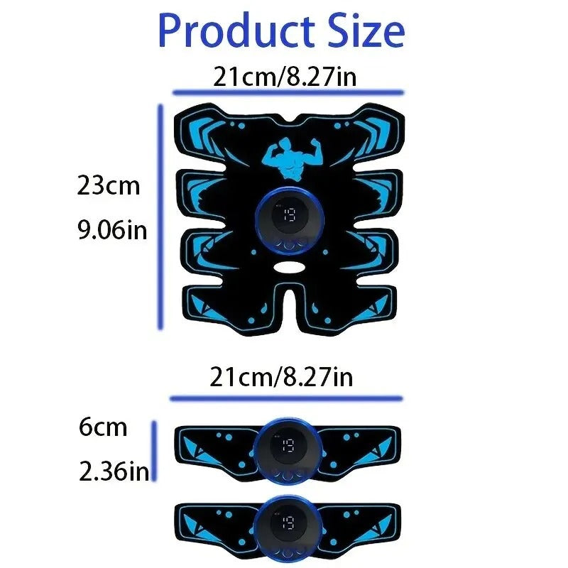 USB Rechargeable EMS Muscle Stimulator – 3 in 1 Smart Trainer