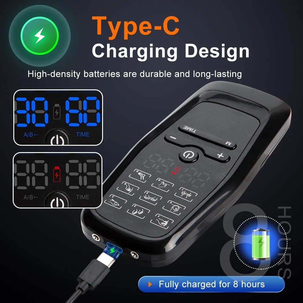 Physiotherapy TENS & EMS Muscle Stimulator – Digital Therapy Massager