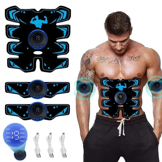 USB Rechargeable EMS Muscle Stimulator – 3 in 1 Smart Trainer